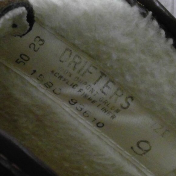 VTG Drifter Acrylic-Sherpa lined Dupont lace-up boot Chocolate Brown ankle 9 - Picture 2 of 6